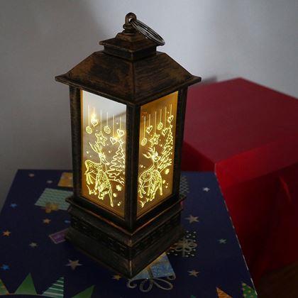 Imaginea din Lanterna de Crăciun cu LED  -  Reni