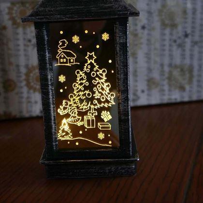 Imaginea din Lanterna de Crăciun cu LED  -  brad
