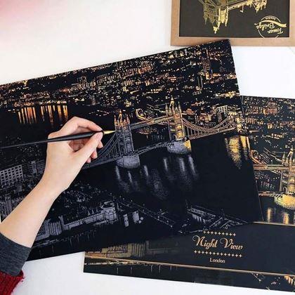 Imaginea din Tablou răzuibil -  Londra