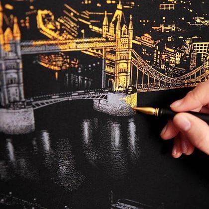 Imaginea din Tablou răzuibil -  Londra