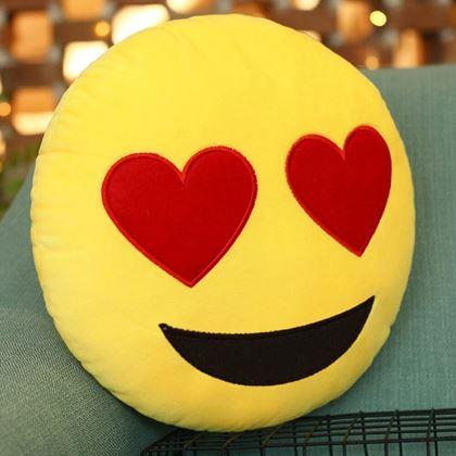 Imaginea din Emoji pernă  -  îndrăgostit