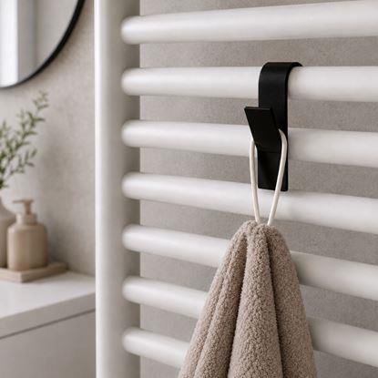 Imaginea 2 bucăți cârlige de agățat pentru radiator tip scară