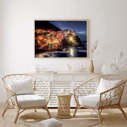 Imaginea din Pictură cu diamante cu ramă  -  Cinque Terre