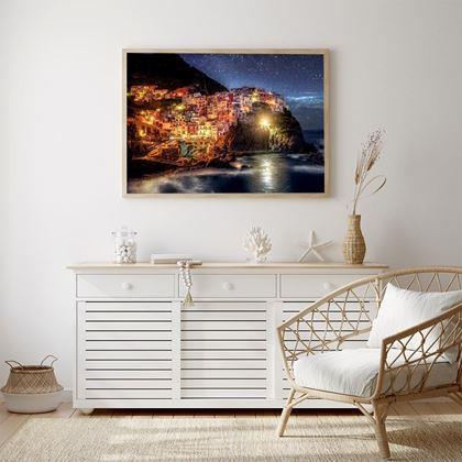 Imaginea din Pictură cu diamante cu ramă  -  Cinque Terre