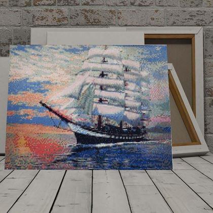 Imaginea din Pictură cu diamante cu ramă  -  velier