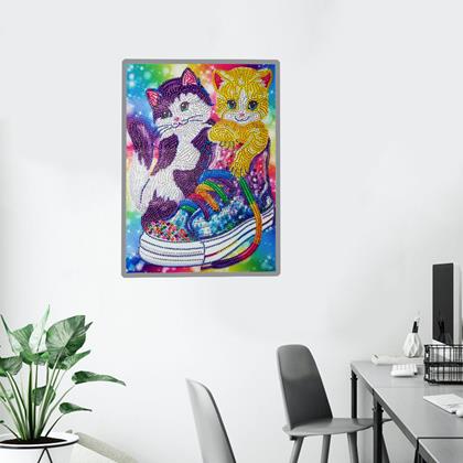 Imaginea din Pictură cu diamante specială  -  pisici
