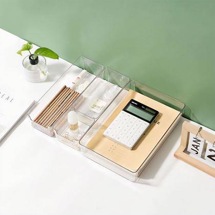 Imaginea din Organizator transparent - lung dreptunghiular