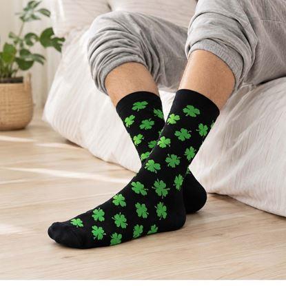 Imaginea Șosete cu trifoi cu patru foi unisex, mărime universală