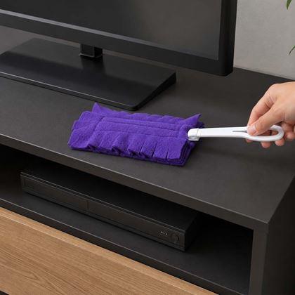 Imaginea din Praf de șters lavabil din microfibră cu coadă, set de 5 bucăți