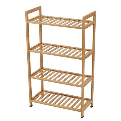 Imaginea din Raft din bambus, 4 rafturi, 50x100 cm