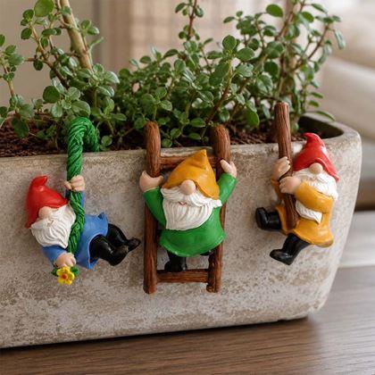 Imaginea din Set de 3 figurine decorative mici pentru ghiveci