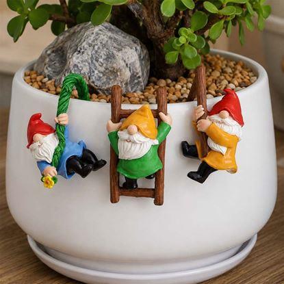 Imaginea Set de 3 figurine decorative mici pentru ghiveci