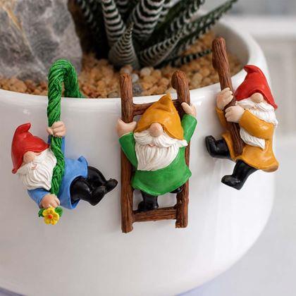 Imaginea din Set de 3 figurine decorative mici pentru ghiveci