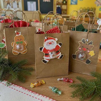 Imaginea din Decorațiuni de Crăciun pentru dulciuri pentru copii, design deosebit, set 12 bucăți