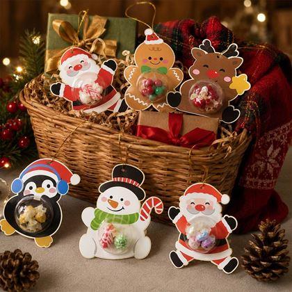 Imaginea din Decorațiuni de Crăciun pentru dulciuri pentru copii, design deosebit, set 12 bucăți