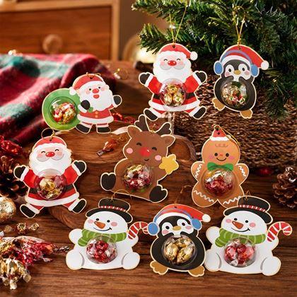 Imaginea din Decorațiuni de Crăciun pentru dulciuri pentru copii, design deosebit, set 12 bucăți