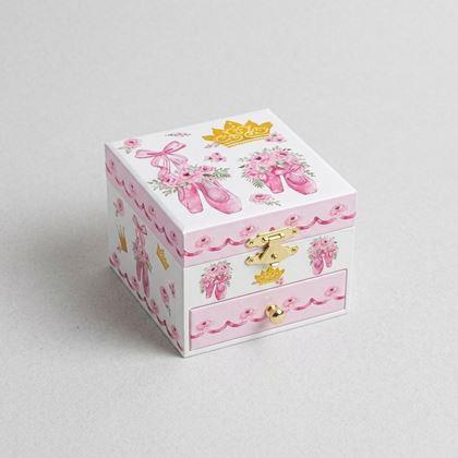Imaginea din Cutie muzicală pentru bijuterii cu balerină pentru copii