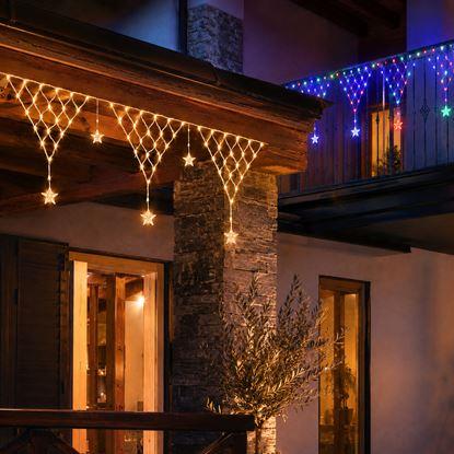 Imaginea Draperie luminoasă LED de Crăciun pentru exterior, 4 m