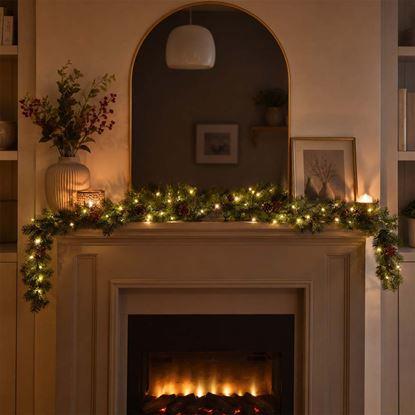 Imaginea Ghirlandă decorativă de Crăciun cu lumini