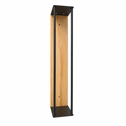 Imaginea din Suport de perete pentru prosoape lemn/metal 40 cm