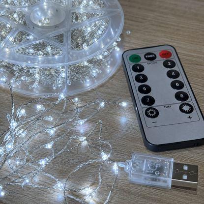 Imaginea Lanț LED de Crăciun 20 m cu telecomandă