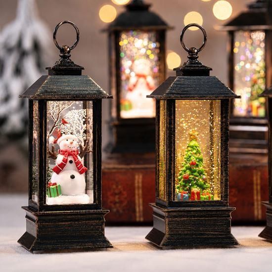 Imaginea din Decorațiune de Crăciun – felinar LED - om de zăpadă