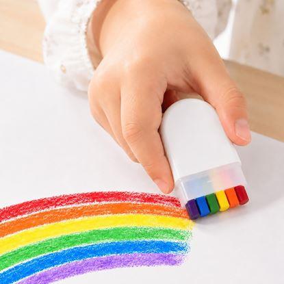 Imaginea Creioane cerate în husă pentru pictarea curcubeului