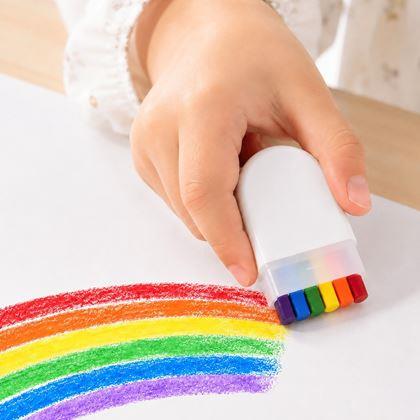 Imaginea din Creioane cerate în husă pentru pictarea curcubeului