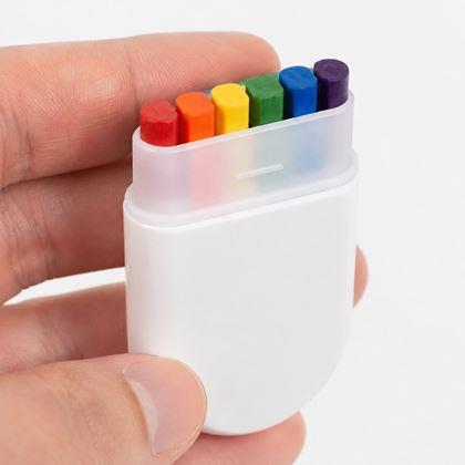 Imaginea din Creioane cerate în husă pentru pictarea curcubeului