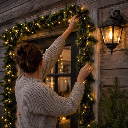 Imaginea din Ghirlandă LED de Crăciun luminată - 5,7 m