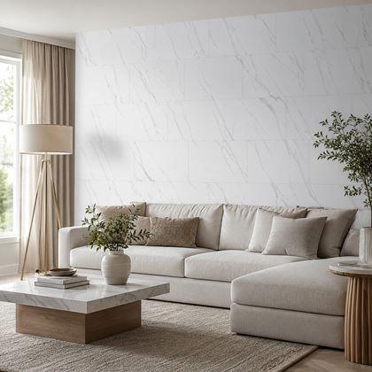 Imaginea din Gresie autoadezivă 60x30 cm - marmura alba