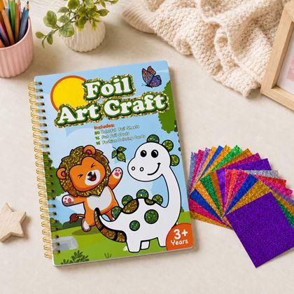 Imaginea din Caiet creativ cu desene de colorat sclipitoare - animăluțe