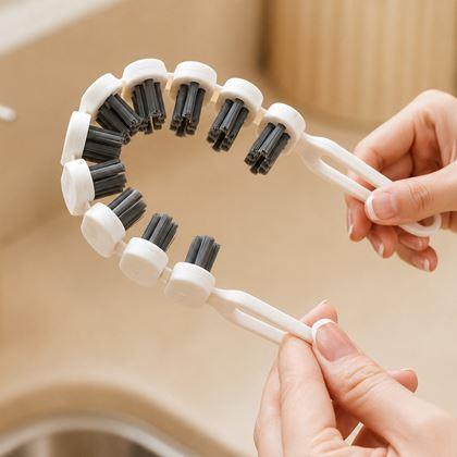 Imaginea din Perie de curățare flexibilă pentru suprafețe curbate