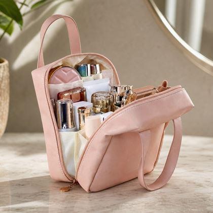 Imaginea din Organizator de călătorie pentru cosmetice cu compartimente