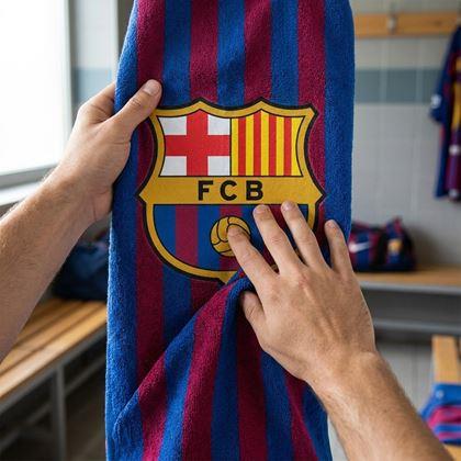 Imaginea din Prosop de plajă fotbal - FC Barcelona