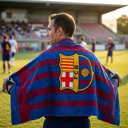 Imaginea din Prosop de plajă fotbal - FC Barcelona