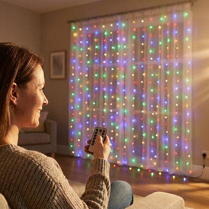 Imaginea Perdea luminoasă cu telecomandă