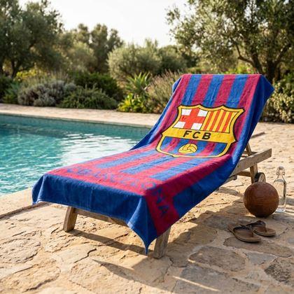Imaginea din Prosop de plajă fotbal - FC Barcelona