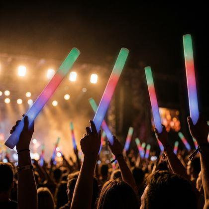 Imaginea din Bastoane de spumă luminoase pentru petrecere, 3 moduri de iluminare