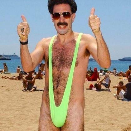 Imaginea din Borat costum de baie mankini