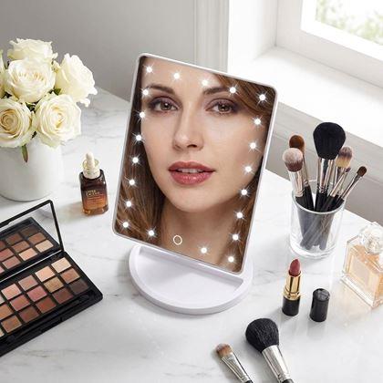 Imaginea din Oglindă cosmetică de mărire 22 LED-uri