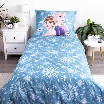 Imaginea din Lenjerie de pat Frozen White cu fulgi de zăpadă 140x200, 70x90 cm