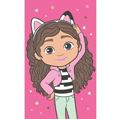 Imaginea din Prosop pentru copii Gabby's Magic House - roz, 30x50 cm