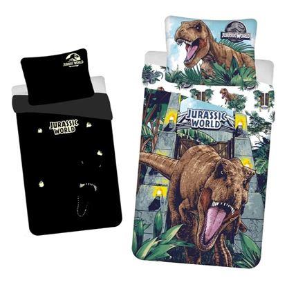 Imaginea Lenjerie de pat Jurassic World - Roar - efect care luminează, 140x200, 70x90 cm
