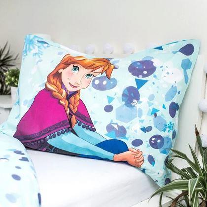 Imaginea din Lenjerie de pat Frozen – efect luminos – albastru deschis, 140x200, 70x90 cm