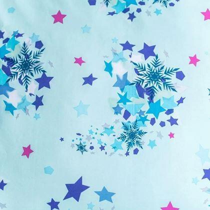 Imaginea din Lenjerie de pat Frozen – efect luminos – albastru deschis, 140x200, 70x90 cm